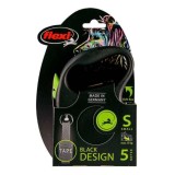 FLEXI Black Design S - guinzaglio retrattile - 5 m