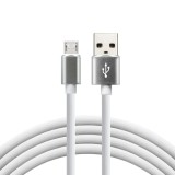 everActive Cavo USB 1m - Silicone bianco ricarica veloce 2 4A - CBS-1MW