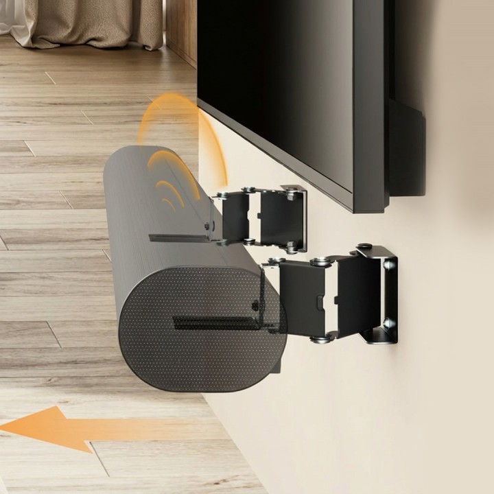 Maclean Supporto / staffa per soundbar a parete regolazione angolo +8°–8° carico massimo 10 kg in acciaio MC-177