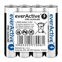 Batterie alcaline AAA / LR03 everActive Pro 4 pz