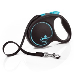 Flexi Guinzaglio automatico Black Design M 5 m blu