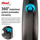 Flexi Guinzaglio automatico Black Design M 5 m blu