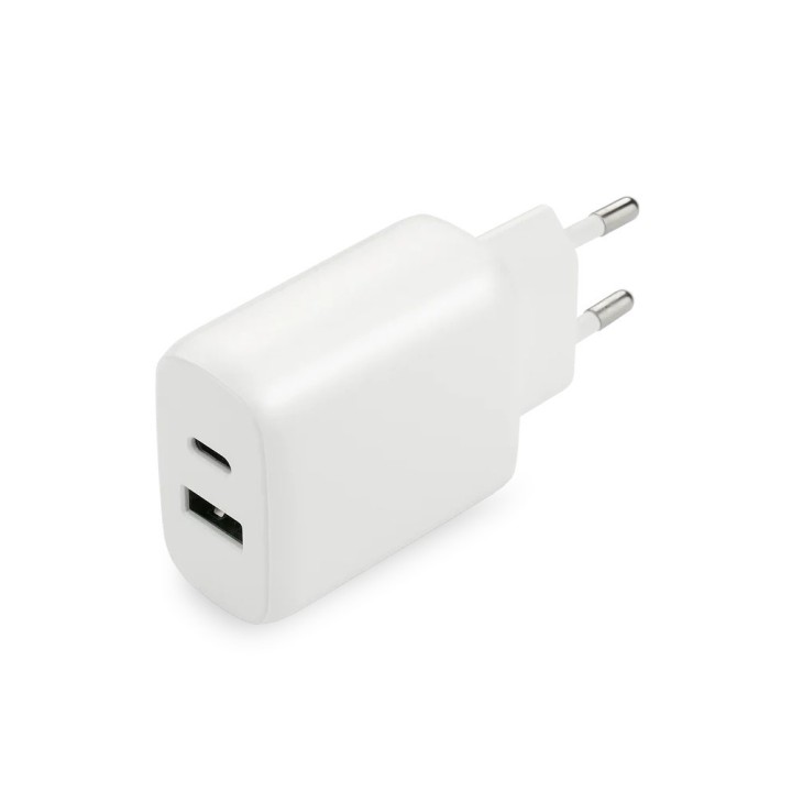 Caricabatterie 1 x USB Quick Charge 3.0 1 x USB-C PD PPS 25W bianco