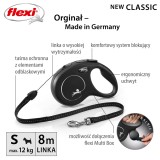 Flexi Guinzaglio retrattile per cani New CLASSIC 8 m nero