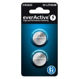 Batteria al litio mini everActive CR2025 - blister 2 pz.