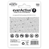 Batterie ricaricabili everActive Ni-MH 6F22 9V 250 mAh Silver Line