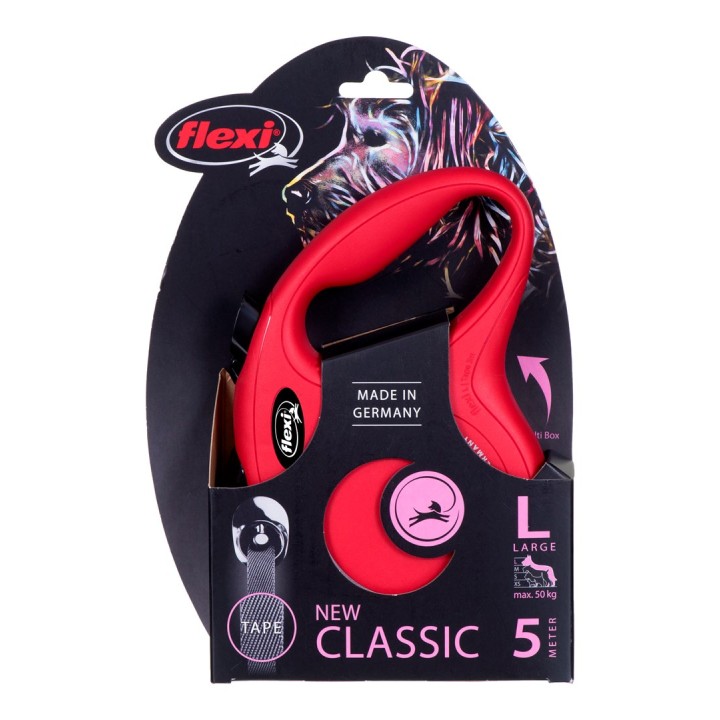 Flexi Guinzaglio retrattile per cani New Classic 5 m