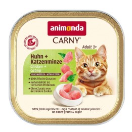 ANIMONDA Carny Adult Pollo e erba gatta Mono - cibo umido per gatti - 85g