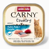 ANIMONDA Carny Country Pollo Tacchino + Trota - cibo umido per gatti - 100 g