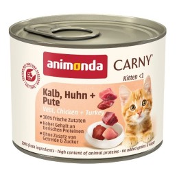 ANIMONDA Carny Kitten Vitello pollo tacchino - cibo umido per gatti - 200g