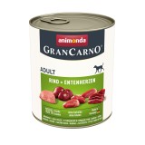 ANIMONDA GranCarno Adult Manzo e cuori di anatra - cibo umido per cani - 400g