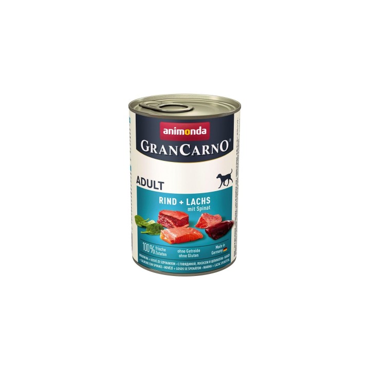 ANIMONDA GranCarno Adult salmone e spinaci - cibo umido per cani - 400g