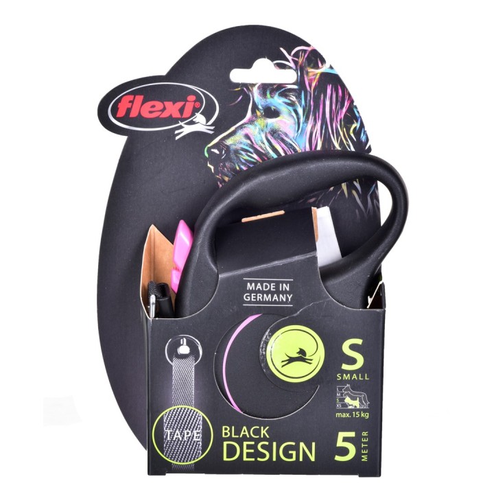 Flexi Black Design S 5 m guinzaglio retrattile per cani