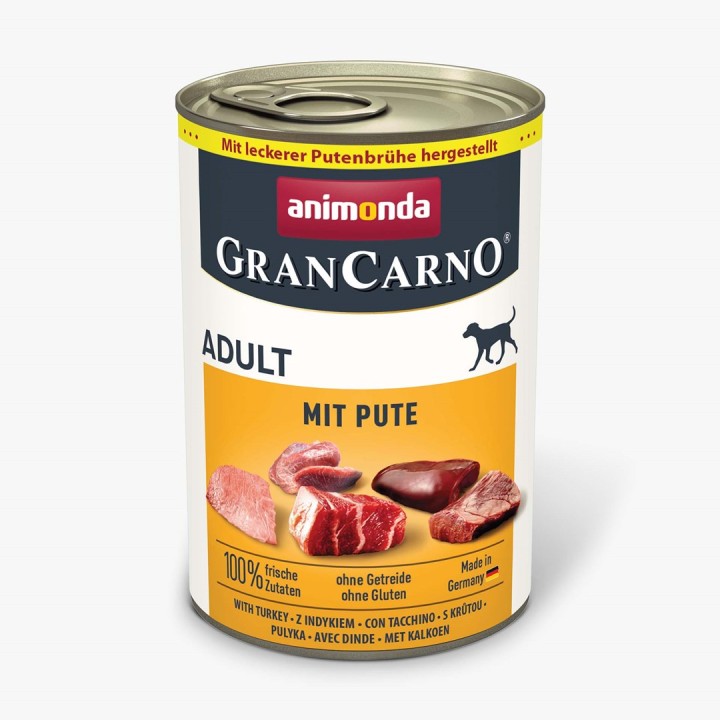 ANIMONDA GranCarno Adult tacchino - cibo umido per cani - 400g