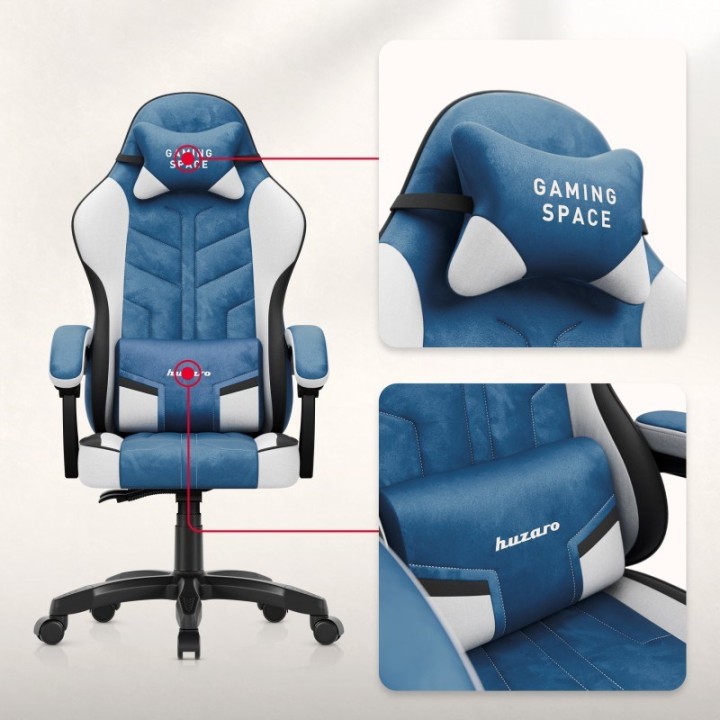 Huzaro Force 2.7 Sedia gaming nero carbonio blu