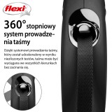 Flexi Guinzaglio retrattile per cani New CLASSIC 5 m nero