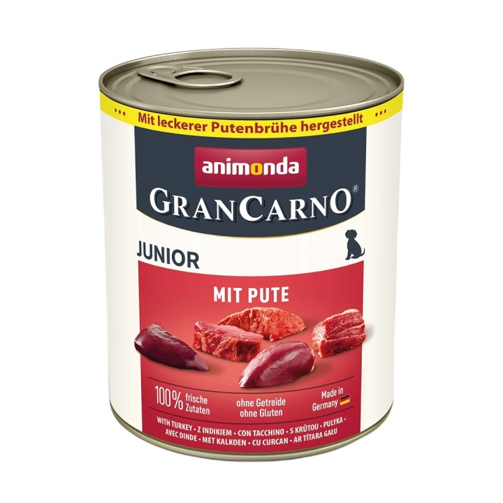 ANIMONDA GranCarno Junior tacchino - cibo umido per cani - 800g