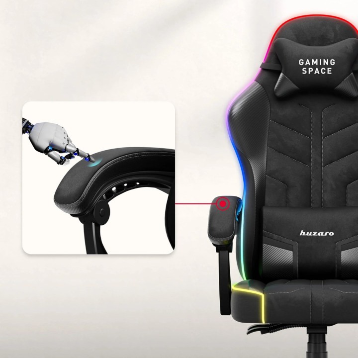 Huzaro Force 2.7 RGB sedia gaming nera