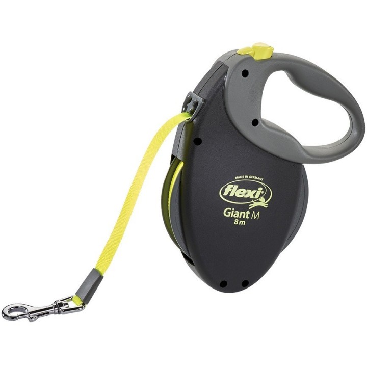 TRIXIE NEON GIANT M 8 m Guinzaglio retrattile per cani nero giallo