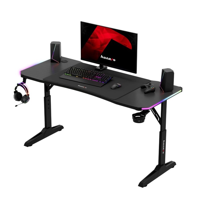 Huzaro Hero 3.6 RGB scrivania gaming nera