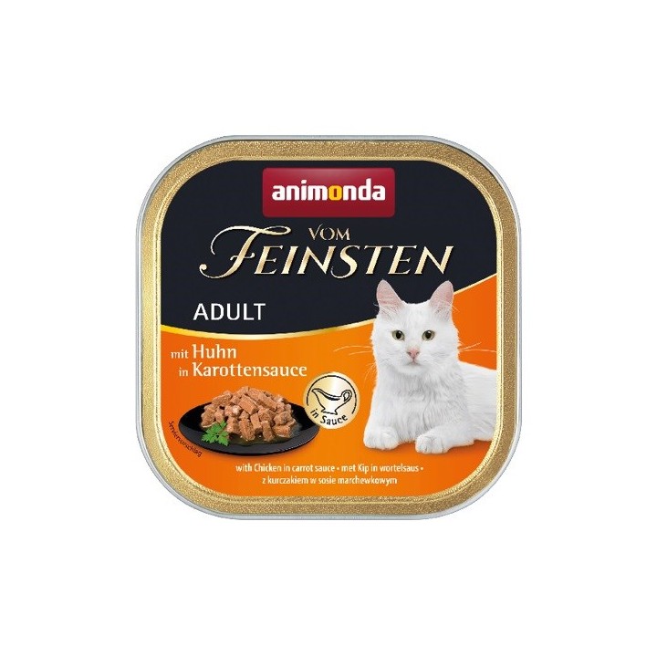 ANIMONDA Vom Feinsten Adult Pollo in salsa di carote - cibo umido per gatti - 100g