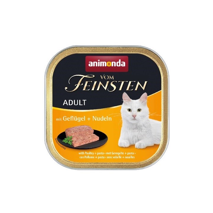 ANIMONDA Vom Feinsten Adult Pollame con pasta - cibo umido per gatti - 100g
