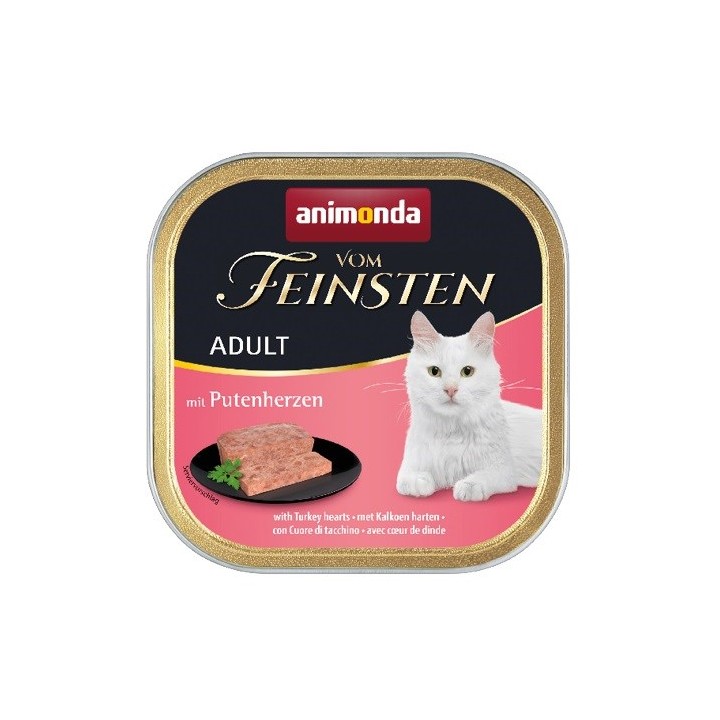 ANIMONDA Vom Feinsten Adult Cuori di tacchino - cibo umido per gatti - 100g