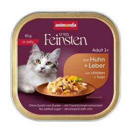 ANIMONDA Vom Feinsten Adult in Gelatina Pollo e fegato - cibo umido per gatti - 85g