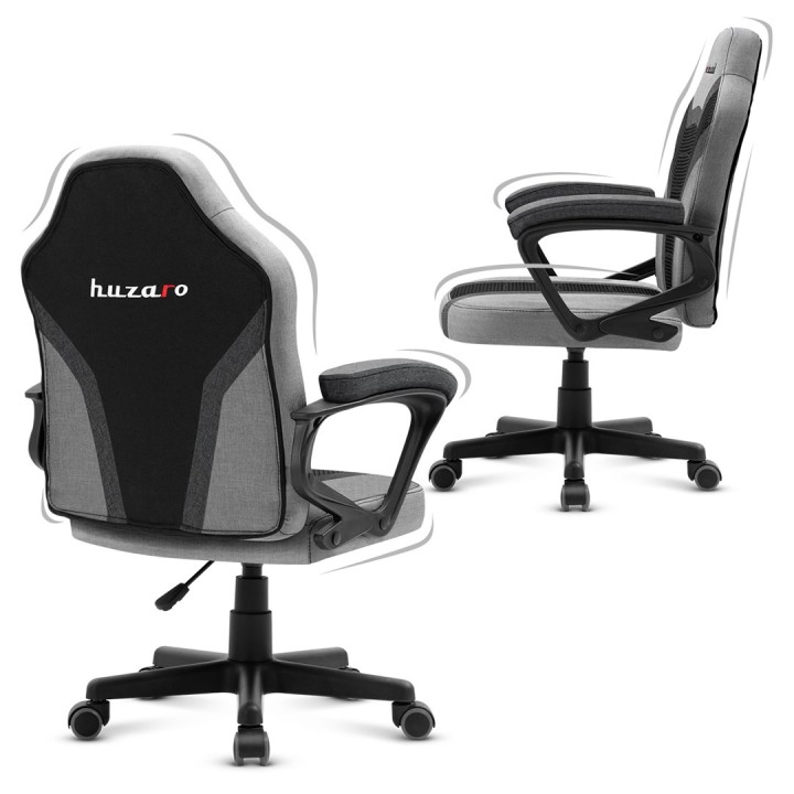Sedia gaming per bambini Huzaro HZ-Ranger 1.0 Grigia Rete grigio e nero