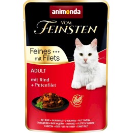 ANIMONDA vom Feinsten filetto di manzo tacchino - cibo umido per gatti - 85 g