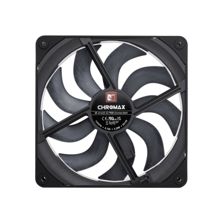 NF-A14x25 G2 PWM chromax.black - ventola di nuova generazione 140mm (nera)