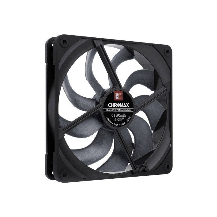 NF-A14x25 G2 PWM chromax.black - ventola di nuova generazione 140mm (nera)