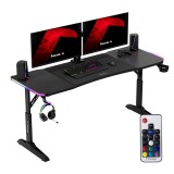 Huzaro Hero 4.6 RGB scrivania gaming nera