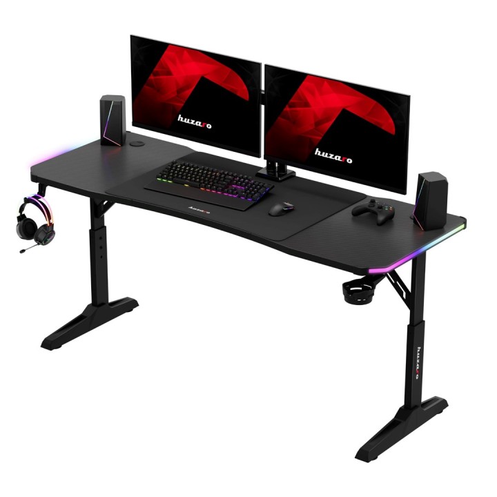 Huzaro Hero 4.6 RGB scrivania gaming nera