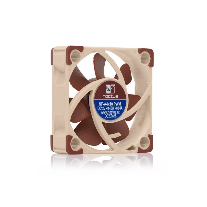 Noctua NF A4x10 PWM Ventola case per PC 4 cm beige rosso
