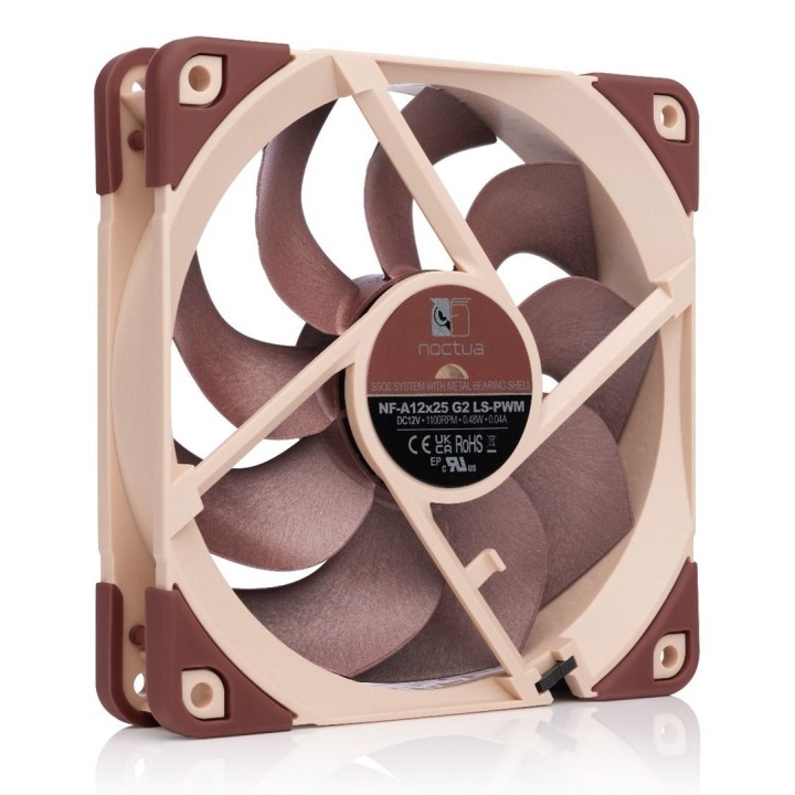 Noctua NF-A12X25 G2 LS-PWM Sistema di raffreddamento case per PC Ventola case per PC 12 cm beige 1 pc(s)
