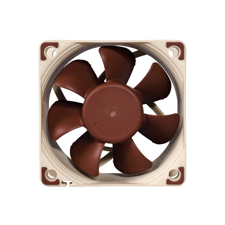 Noctua NF-A6X25 FLX Sistema di raffreddamento per computer Ventola per case 6 cm marrone