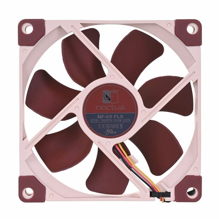 Noctua NF-A9 FLX Sistema raffreddamento computer Ventola case per PC 9.2 cm Beige Brown