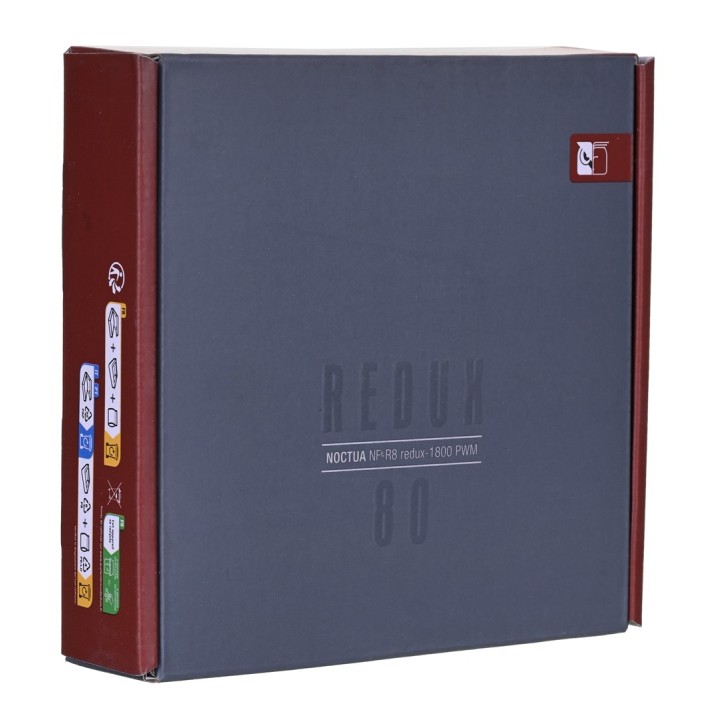 Noctua NF-R8 redux-1800 PWM Ventola case per PC 8 cm Nero Grigio
