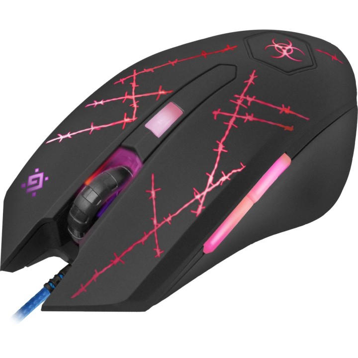 Defender Forced GM-020L mouse gaming ambidestro USB Type-A ottico 3200 DPI