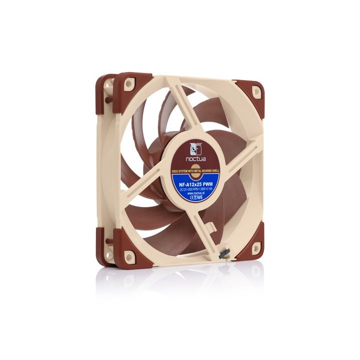 Noctua NF A12x25 5V PWM Ventola case per PC 12 cm beige rosso