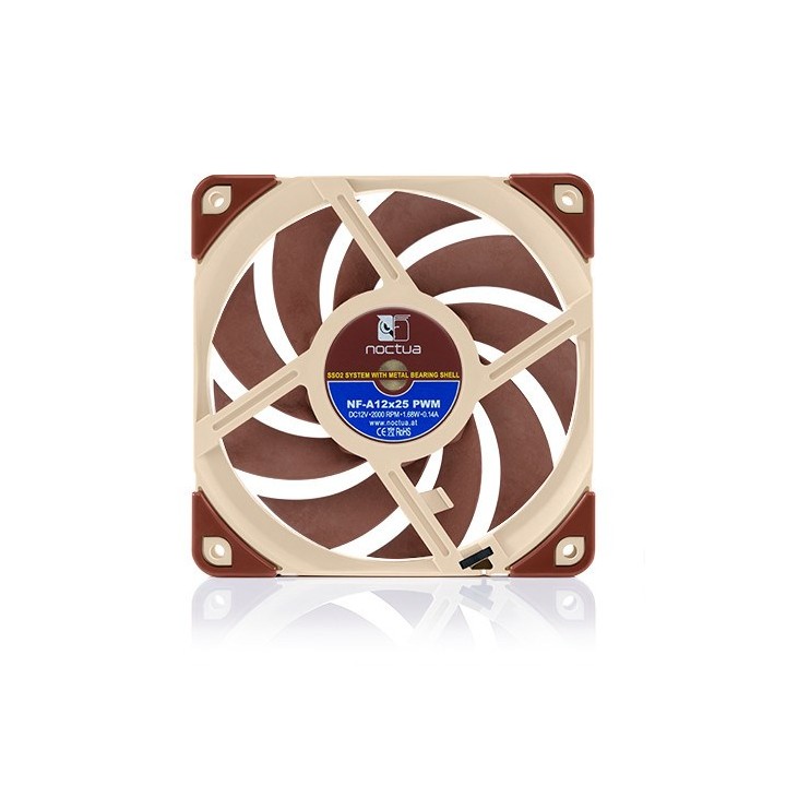 Noctua NF A12x25 5V PWM Ventola case per PC 12 cm beige rosso