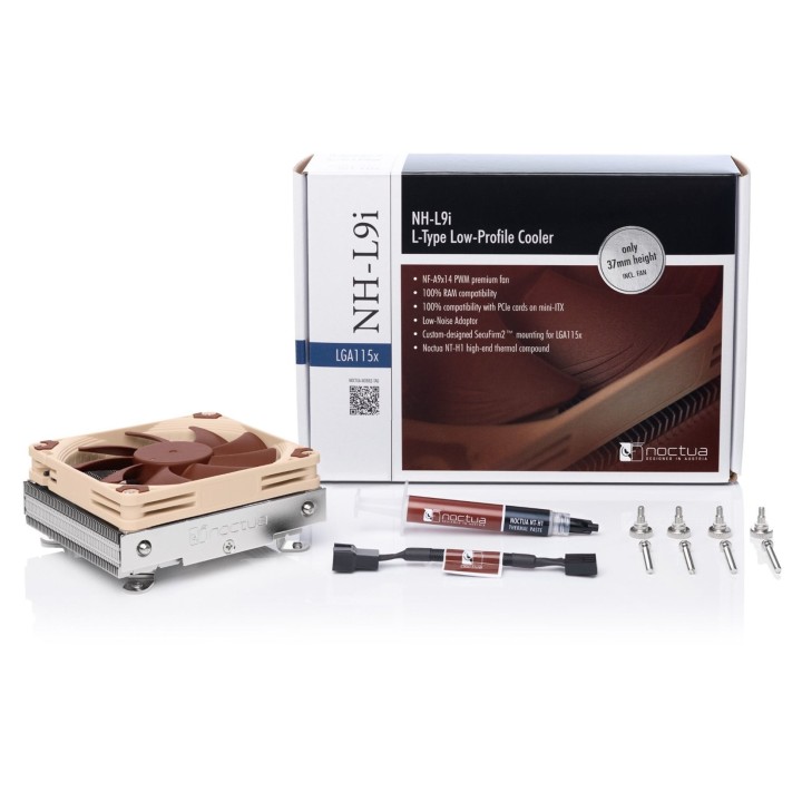Noctua NH-L9i Dissipatore per processore 9.2 cm beige marrone argento