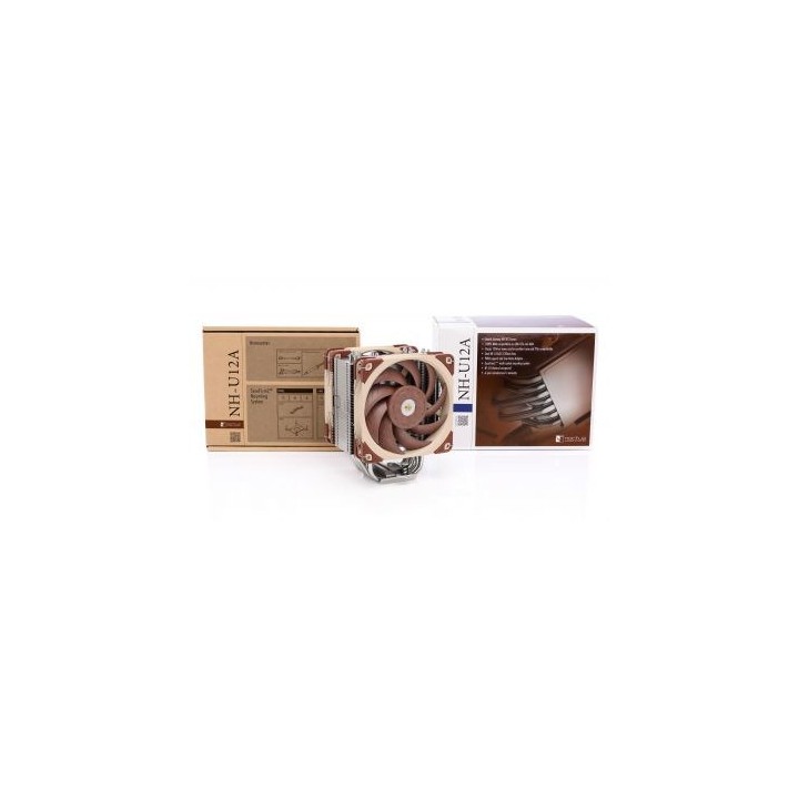 Noctua NH-U12A Componente di raffreddamento per computer Dissipatore per processore 12 cm beige marrone argento 1 pezzo
