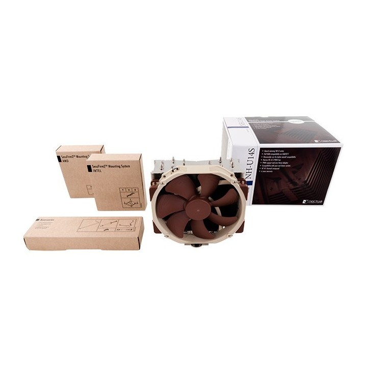 Noctua NH-U14S Componente raffreddamento computer Dissipatore processore 12 cm Brown Acciaio inossidabile