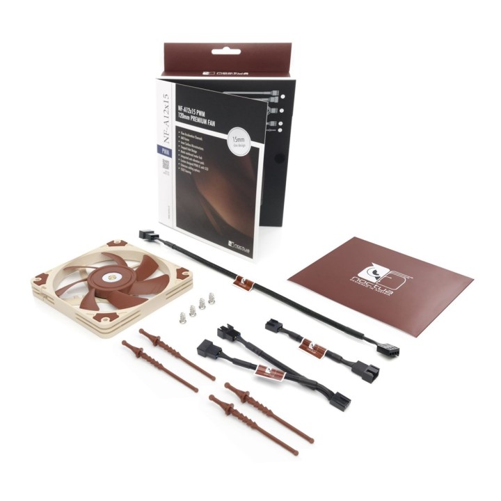 Noctua NF-A12x15 PWM Ventola case per PC 12 cm Beige marrone