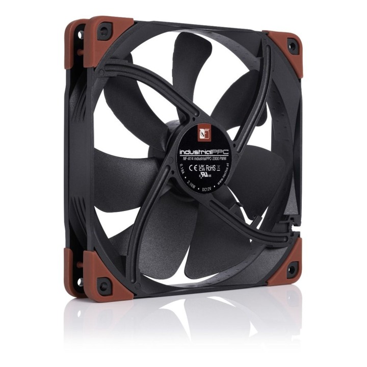Noctua NF-A14 INDUSTRIALPPC-2000 PWM Ventola case per PC 14 cm Nero Brown 1 pz