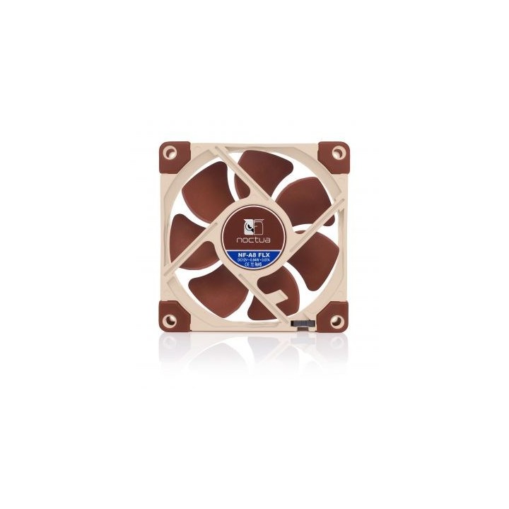 Noctua NOC-NF-A8-FLX Componente raffreddamento computer Ventola case per PC 8 cm Beige Brown 1 pz