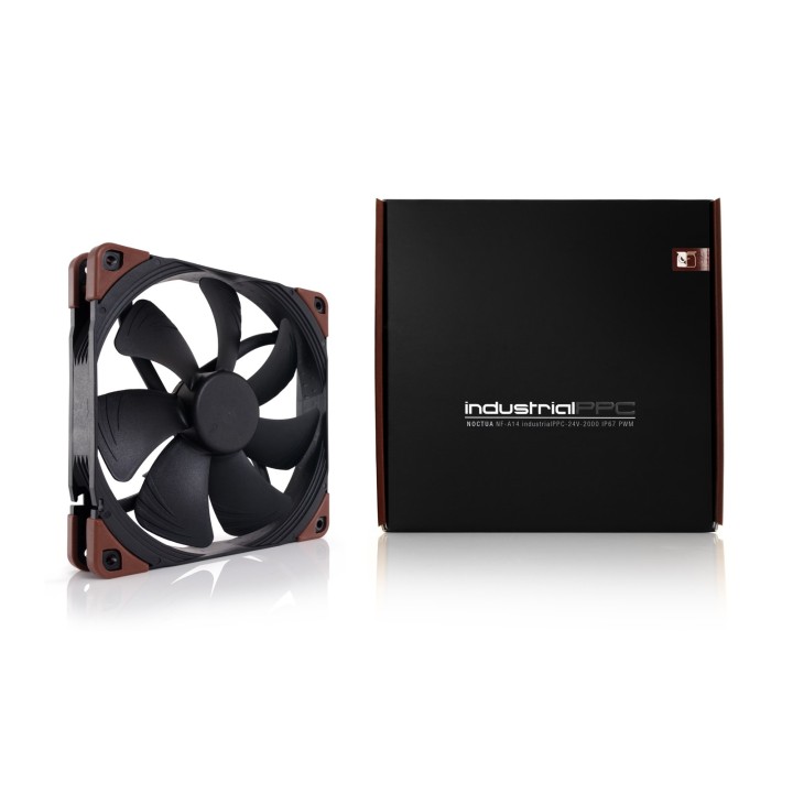 Noctua NF-A14 INDUSTRIALPPC-2000 PWM Ventola case per PC 14 cm Nero Brown 1 pz