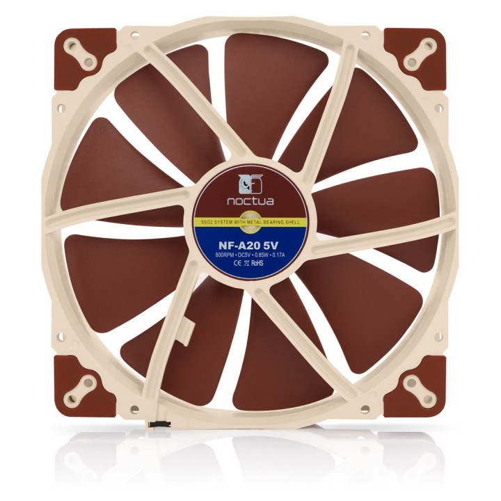 Noctua NF-A20 Ventola case per PC 20 cm Beige marrone